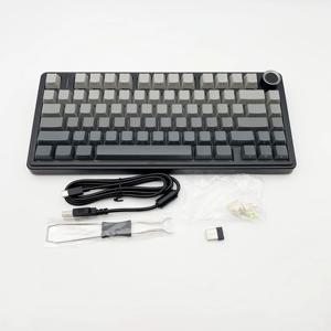 คีย์บอร์ดเกมมิ่งแบบกลไก F75 RGB ปรับแต่งได้ รูปแบบ 75% ปุ่มสลักด้านข้าง แบบ Gasket Mounted 80 ปุ่ม คีย์แคป PBT ไล่เฉดสี - Product Image 3