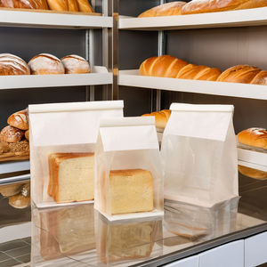 Commercio all'ingrosso eco-Friendly pane di cottura sacchetti di carta Kraft di imballaggio composito sacchetti di cibo per biscotti <span class=keywords><strong>Toast</strong></span> panini - Product Image 1