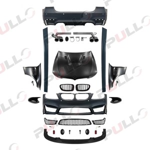 Accesorios de coche parachoques modificados capó guardabarros falda lateral labio delantero tubos de escape para <span class=keywords><strong>BMW</strong></span> <span class=keywords><strong>3</strong></span> series E90 09-12 a modelo M4 - Product Image 1
