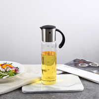 Gadget de cuisine, distributeur automatique d'huile d'olive et de vinaigre avec bouchon à gravité et bouteille en verre