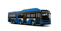 Autobus articulé par ville électrique pure de 18 mètres avec la gamme de 601-700km et la vitesse de 160 km/h
