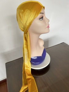 Bandana Doo Rag Hat Headwraps pour hommes et femmes, Doo Rag en velours doux, <span class=keywords><strong>Durag</strong></span> à longue queue et larges bretelles, <span class=keywords><strong>Durag</strong></span> 360 Waves - Product Image 6