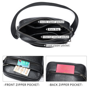 High Quality Leather Crossbody Sling Satchel <b>Bag</b> Leather Shoulder <b>Bag</b> <b>Men</b> Genuine Cowhide Leather <b>Messenger</b> Side <b>Bag</b> <b>Men</b> - Product Image 5