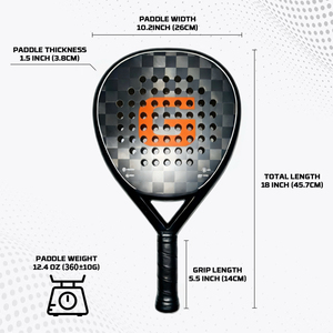 Raqueta de Pádel QINGYU SPORT de Fibra de Carbono con Forma de Diamante/Lágrima/Redonda, Logotipo Personalizado, 18k, en Stock - Product Image 4