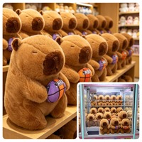 Mignon Capybara Peluche Animal Jouet en Peluche Nouveau Rugby Sports Capybara pour Enfants Collectionneurs Anniversaire Grab Machine Peluche Jouet