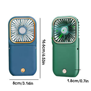 Mini Ventilador Plegable para Colgar en el Cuello, USB, Ajustable, Recargable, Enfriador de Aire, Soporte para Teléfono, 3 Velocidades, Ventilador de Verano - Product Image 6