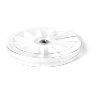 Roue de rangement transparente circulaire de 8 cm pour nail art, organisateur de strass en plastique à 12 compartiments pour accessoires de manucure DIY - Product Image 3