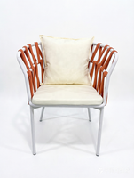 Chaise de jardin en corde épaisse, siège temporaire, fauteuil de balcon, canapé tressé en corde, chaise de salle à manger d'extérieur en corde