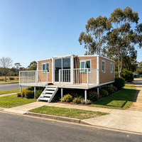 Maison conteneur modulaire en bois à deux étages, 20 pieds, étanche, avec terrasse et véranda, prix d'usine, livrée en kit