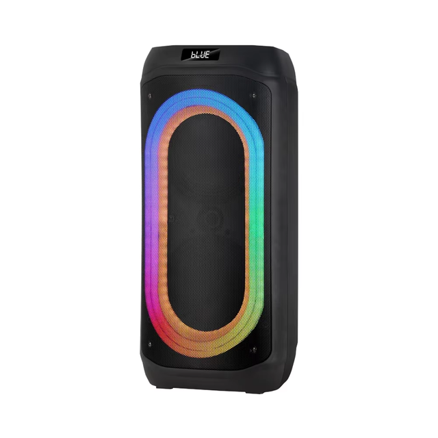 B208-04 8"*2 Active Wireless RGB Lighting 60-Watt Portable Karaoke Speaker