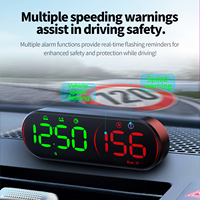 2026 WiiYii G26 Affichage Tête Haute (HUD) LED Grand Écran avec GPS, Compteur de Vitesse, Boussole, Horloge, USB, Moniteur MPH/KMH pour Voitures à Essence