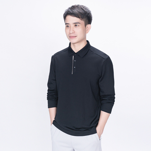 Camiseta Polo de Manga Larga con Media Cremallera para Hombre, Corte Ajustado, Secado Rápido, Tallas Grandes, Estilo Deportivo Informal, con Orificio para el Pulgar, Logotipo Personalizado, Tejida, para Gimnasio - Product Image 5