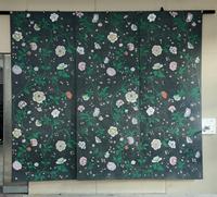 Décoration murale pour la maison, papier peint luxueux à motifs botaniques sombres, peint à la main, imperméable, vintage, branche torsadée, motif floral coloré