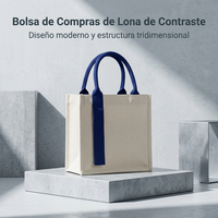 Sac fourre-tout en toile personnalisable tridimensionnel, poignées renforcées haute densité, vente en gros