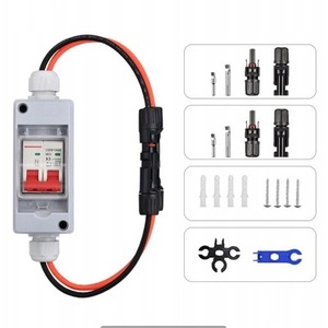 เบรกเกอร์วงจรไฟฟ้ากระแสตรง PV MCB 500V 32A IP65 กันน้ำ 1 เข้า 1 ออก กล่องรวมสายไฟโซลาร์เซลล์ สำหรับติดตั้งระบบไฟฟ้าโซลาร์เซลล์ภายนอกอาคาร - Product Image 5