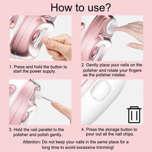 Nuevo Cortaúñas Eléctrico Portátil con Logotipo Personalizado, 35000 RPM, Mini Taladro de Uñas Automático con Lámpara LED UV para Esmalte de Uñas en Gel - Product Image 6