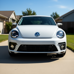 Déflecteur de pare-chocs avant pour VW Beetle 2017-2019 X-TRIM P1719, couvercle en plastique noir, bouclier de protection, installation avec ruban adhésif 3M - Product Image 2