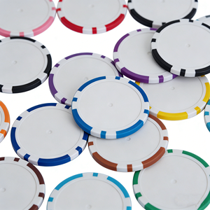 Jetons de poker PS en gros, 39 mm, design vierge, jetons de casino durables pour fêtes et divertissements - Product Image 3