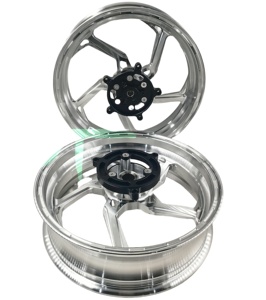 ล้ออะลูมิเนียมหล่อ CNC สำหรับ Honda Forza350 - ขนาดตรงรุ่น 15/14 นิ้ว น้ำหนักเบา ลายแบบสั่งทำพิเศษ ทนทานต่อสภาพอากาศเขตร้อน - Product Image 2