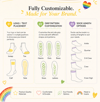 Chaussettes de Pilates et de yoga antidérapantes personnalisées avec logo, design en tricot ras du cou, chaussettes en coton avec grip pour la remise en forme en intérieur, chaussettes antidérapantes, service OEM