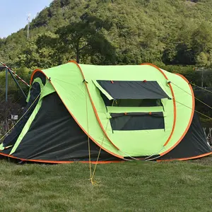 빌드 무료 퀵 오픈 야외 캠핑 완전 자동 방수 텐트 3-4 인용 5-8 인용 보트 텐트