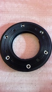 Original Design Injection Molded Plastic Encapsulated Reinforced Industrial Mount <b>Ring</b> <b>Plate</b> with Steel Insert - Product Image 3