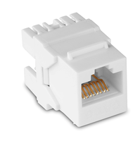 OEM ODM Penjualan Grosir Modul Keystone Jack RJ45 Cat5E UTP 110 Krone Tanpa Alat Pemasangan Panel Berlapis Emas Untuk Kabel Solid Ropassor