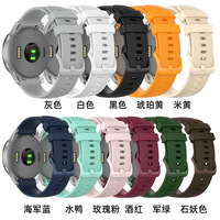 Tali Jam Tangan Gel Silikon Pola Kotak Kecil Pengikat Jepret untuk Samsung//Huami Garmin 16/18/20/22mm