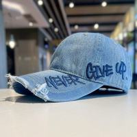 Casquette de baseball unisexe 6 pièces, tendance, polyvalente, style streetwear, personnalisable, en PVC, réglable, brodée, respirante, imperméable