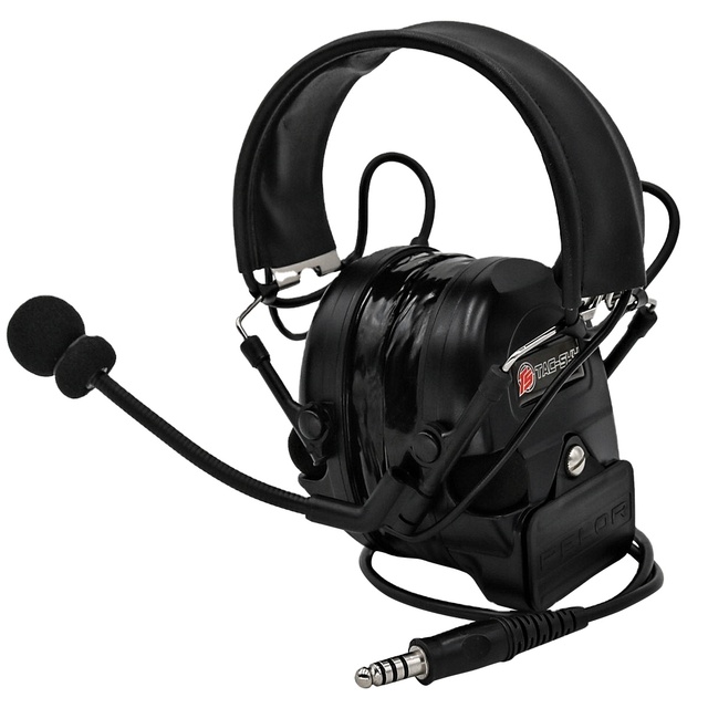 TAC-SKY WYS0043 Silicone Gel Earmuffs Outdoor Sports Tactical Headset Active Noise Cancellation (ANC) 7.0mm Plug Communication