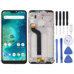 Écran LCD TFT avec numériseur et châssis complet de remplacement pour Xiaomi Redmi 6 Pro <span class=keywords><strong>A2</strong></span> <span class=keywords><strong>Lite</strong></span> – Pièces de réparation d'affichage – Noir - Product Image 1