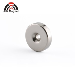 Industrial N35 <b>N52</b> Neodymium <b>Magnet</b> Disc Super Strong Round with Hole Welding/Cutting Processing Service for Application - Product Image 2