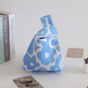 กระเป๋าถือถักลายสก๊อตขนาดเล็กสำหรับผู้หญิงกระเป๋าโท้ทสำหรับเด็กผู้หญิงกระเป๋าคาดเอวทำด้วยมือ - Product Image 4