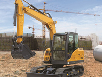 Excavadora de cadenas XE80C, fuerza de cazoleta de 51.2kN, fuerza de brazo de 34.2kN, 7.5 toneladas