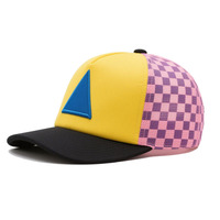 Gorra Trucker con Logotipo Personalizado, Estilo Racing, Visera a Cuadros, Malla Azul en la Parte Trasera, Gorra Deportiva Personalizada, Ajustable con Cierre a Presión, para Hombre y Mujer