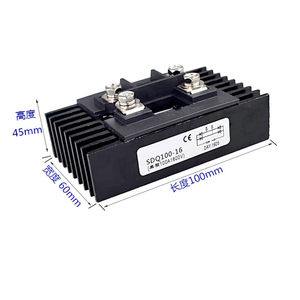 100A SDS100A SDQ100A บริดจ์เรียงกระแสเฟสเดียวสามเฟสพร้อมหม้อน้ำ MDS MDQ100A ชุด 1600V SDS100A-16 SDQ100A-16 - Product Image 6