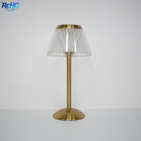 Lampe de table LED sans fil à intensité variable par batterie, classique, moderne, élégante, pour bar, salle à manger, restaurant de luxe, événement, décoration de mariage