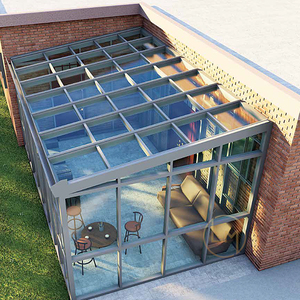 Casa de vidrio de alta calidad, casa pequeña de aluminio, Modular, prefabricada, jardín de invierno - Product Image 4