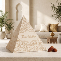 Handgefertigte, individuelle Ramadan-Süßigkeiten-Geschenke: Luxuriöse Schokoladen-Pyramidenbox aus Karton mit EVA-Einlage
