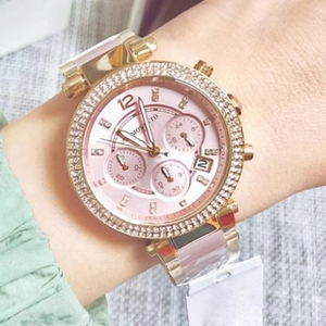 <span class=keywords><strong>Montre</strong></span>-bracelet à quartz pour <span class=keywords><strong>femme</strong></span> en acier inoxydable, <span class=keywords><strong>étanche</strong></span>, couleur or rose, de marque de mode, vente en gros - Product Image 6