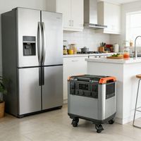 Générateur d'énergie solaire hors réseau à onde sinusoïdale pure de 3000 watts 2688 Wh, station d'alimentation portable de secours avec charge par panneau solaire