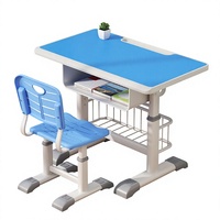 Ensemble de bureau et chaise Montessori en métal pour salle de classe, vente en gros directe d'usine, mobilier scolaire professionnel robuste