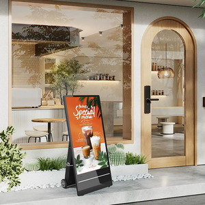 32 43 49 55inch 1800nits màn hình quảng cáo ngoài trời Pin Powered kỹ thuật số biển di chuyển độ sáng cao <span class=keywords><strong>LCD</strong></span> hiển thị kiosk - Product Image 1