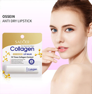 Meilleure Vente <span class=keywords><strong>Baume</strong></span> <span class=keywords><strong>à</strong></span> Lèvres Bio Beurre Marque Privée Végétalien Anti-Gercures Hydratant Durable au Collagène - Product Image 2