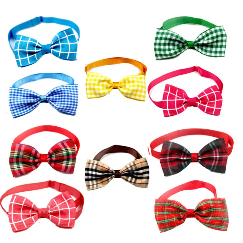 Pet Bowties Dog Collar Star Waves Stripes Puppy Cat Bow Tie Pet Cat Grooming Supplies