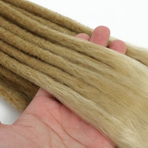 Offre Spéciale : Cheveux Tressés Synthétiques Blonds Naturels 18 Pouces, Fausses Locs Fait Main, <span class=keywords><strong>Dreadlocks</strong></span> au Crochet pour Femmes, Extensions de Tresses - Product Image 3