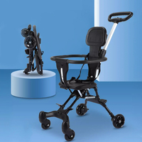 Poussette 4 roues pliable légère et écologique pour enfants/sécurité bébé poussette pour enfants