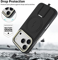 Coque de Téléphone Laudtec de Luxe en Cuir PU pour iPhone 17 Air avec Support et Trou de Caméra Métallique, Étui pour iPhone 16 Pro