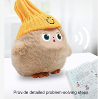 CBYD Robot parlant créatif en peluche avec IA, poupée interactive intelligente à visage numérique, conversation vocale, musique, chant, jouet éducatif pour enfants