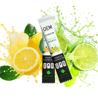 Fournisseur professionnel de poudre d'électrolyte à mélanger avec des vitamines, saveur citron-lime, stimulant énergétique